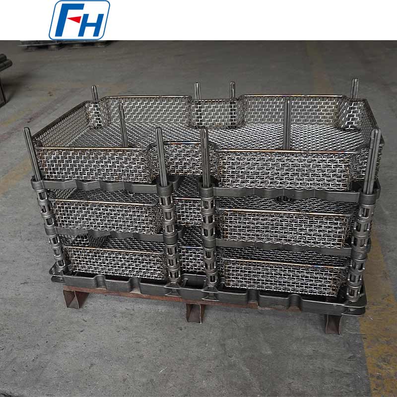 1.4848 Perlengkapan Perlakuan Panas Tipe Baki Tiga Lapis Suhu Tinggi untuk Tungku Serbaguna | FH®